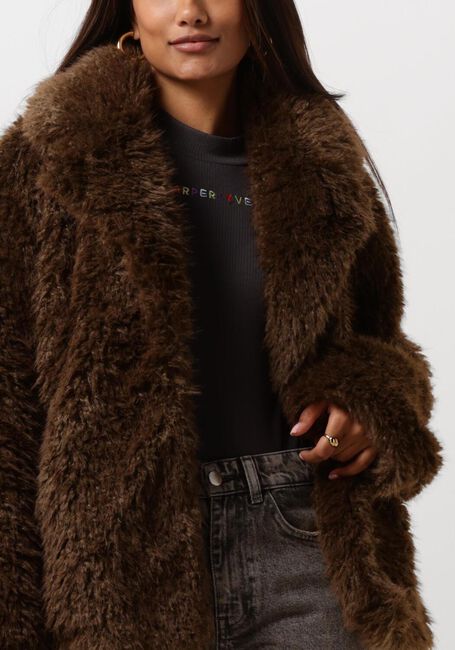 Bruine HARPER & YVE Faux fur jas LIV-CO - large