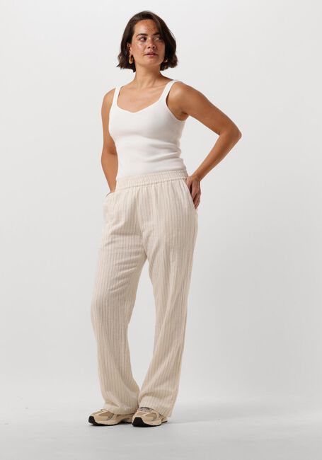 Gebroken wit NEO NOIR Pantalon ASTRA SIMPLE STRIPE PANTS - large