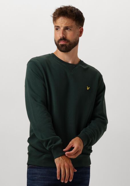 Groene LYLE & SCOTT Trui CREW NECK - large