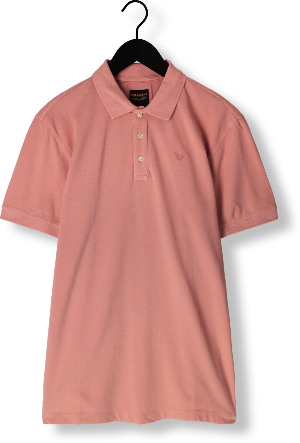 PME LEGEND Heren Polo's & T-shirts Short Sleeve Polo Pique Garment Dye Roze