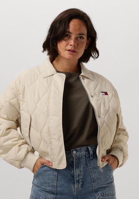 Beige TOMMY JEANS Jack TJW ONION QUILT BOMBER - large