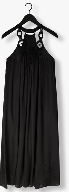 Zwarte SUMMUM Maxi jurk DRESS SOLID SATIN - large