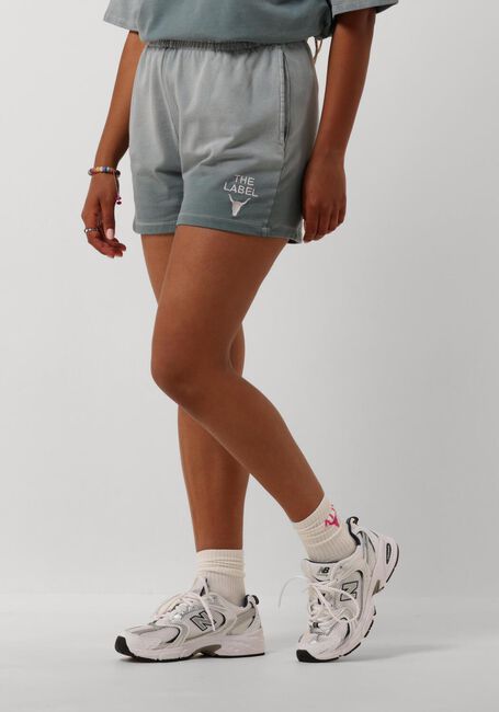 Grijze ALIX THE LABEL Shorts LADIES KNITTED SPRAYED SWEAT SHORTS - large