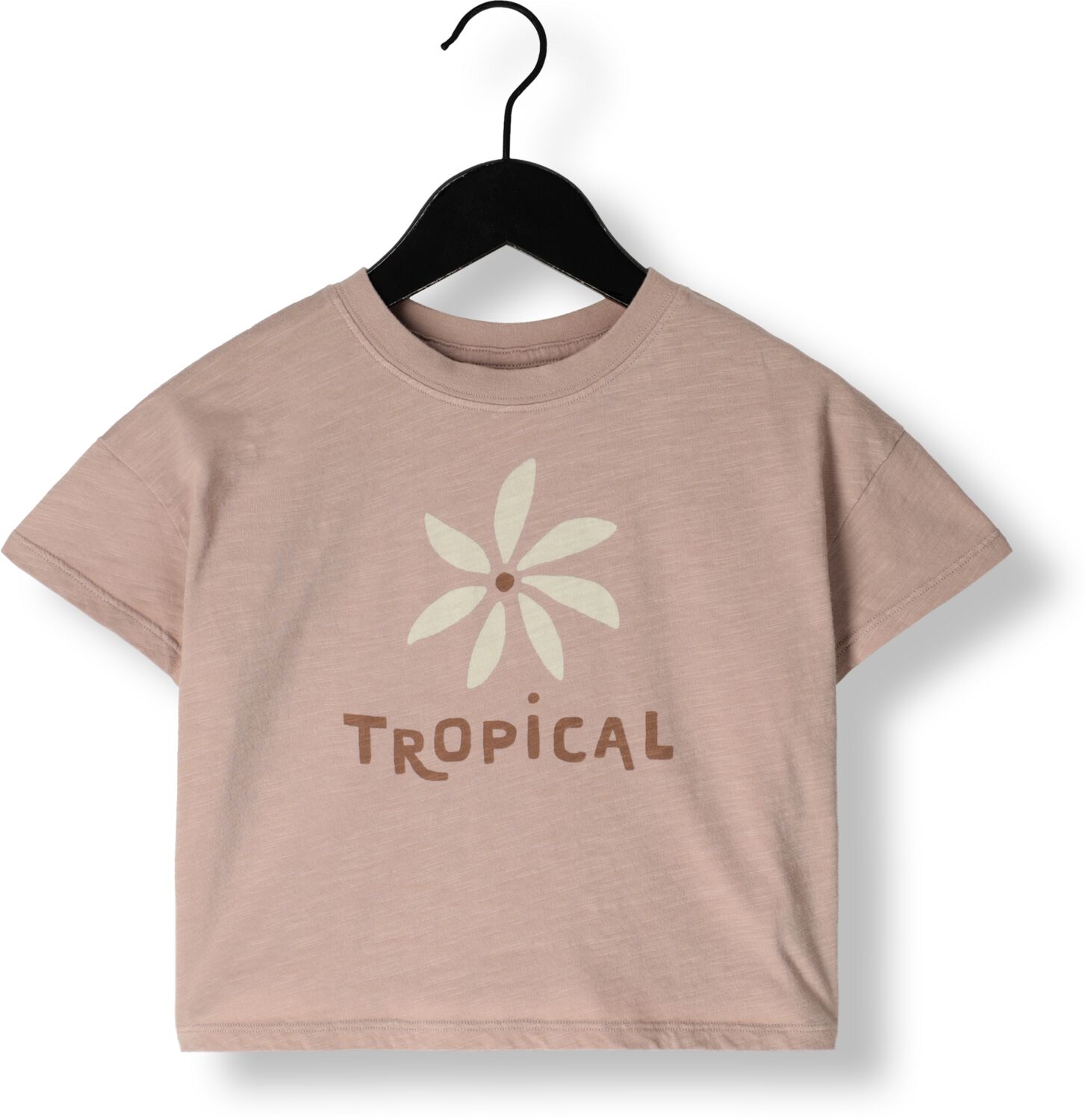 RYLEE + CRU Meisjes Tops & T-shirts Boxy Tee Tropical Lichtroze