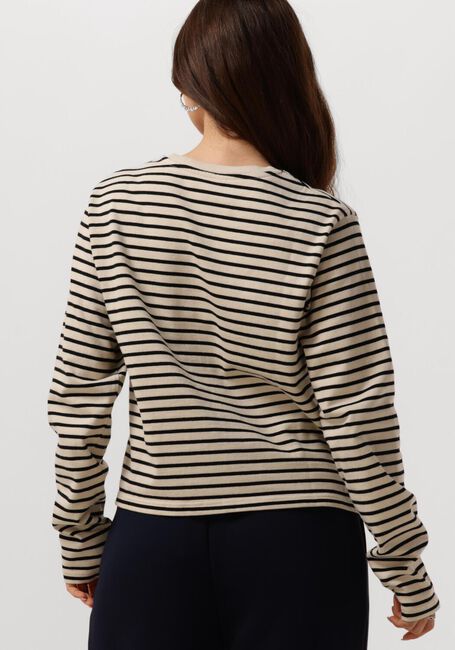 Beige PENN & INK Longsleeves 516 SWEATER STRIPE - large