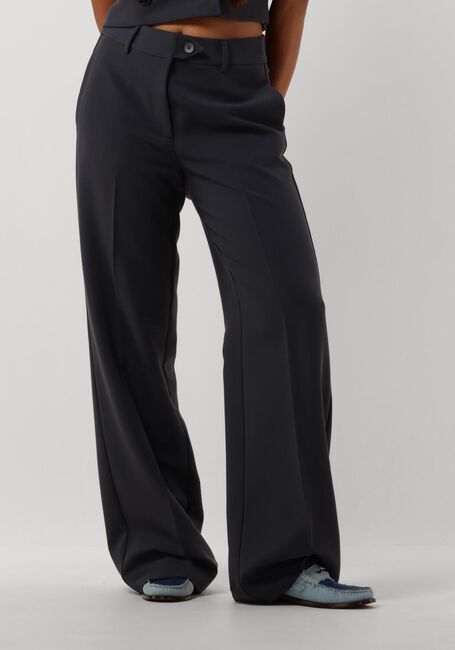 Donkerblauwe CO'COUTURE Pantalon VOLA LONG WIDE PANT - large