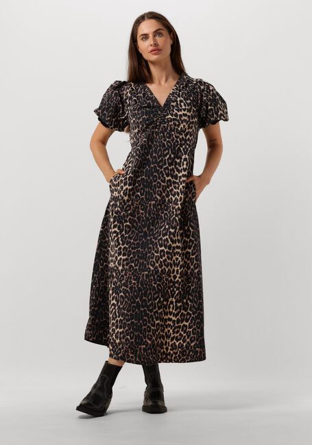 Leopard NEO NOIR Midi jurk ILLANA LEO DRESS - large