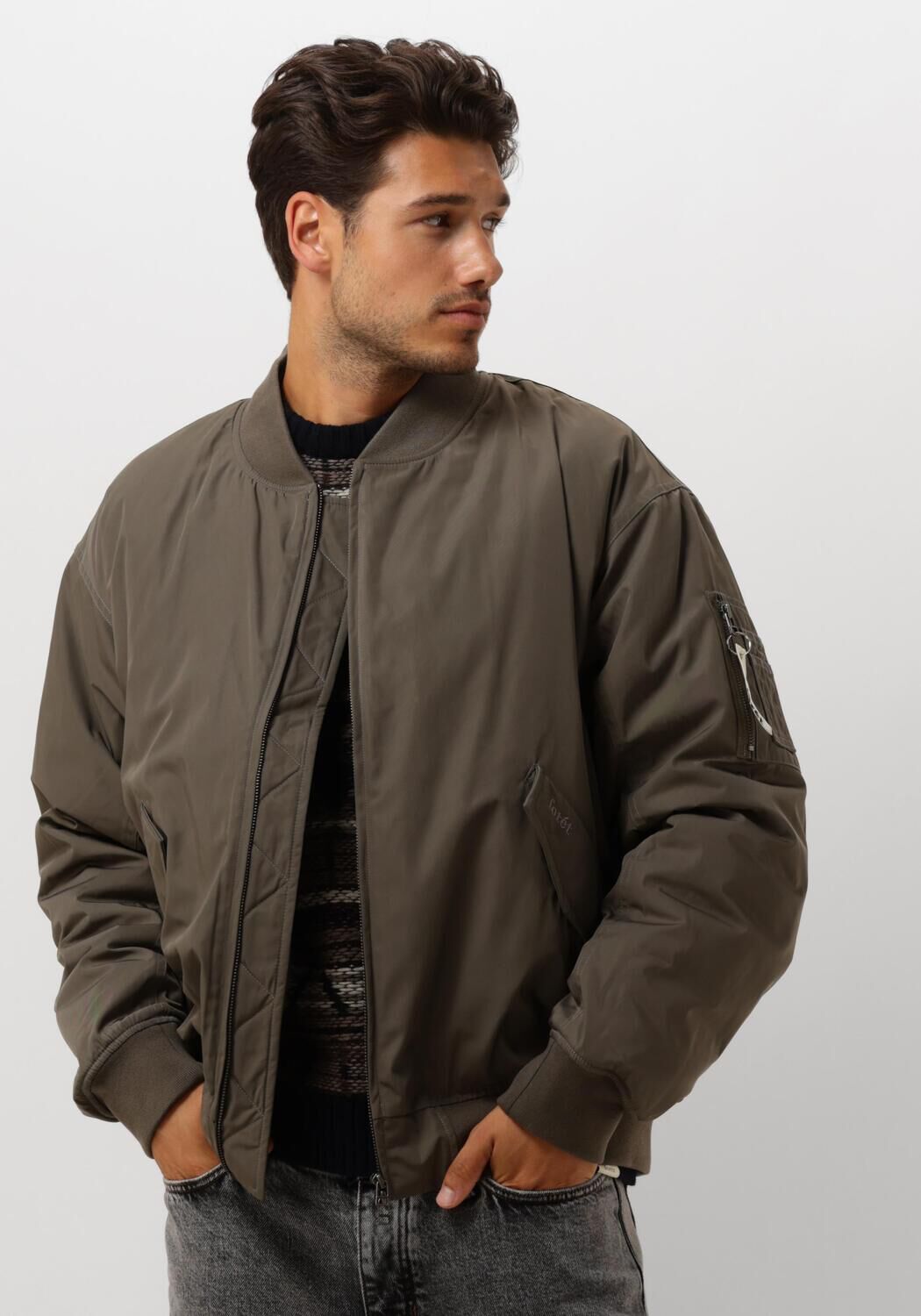 FORÉT Forét Heren Jassen Bow Bomber Jacket Donkergroen