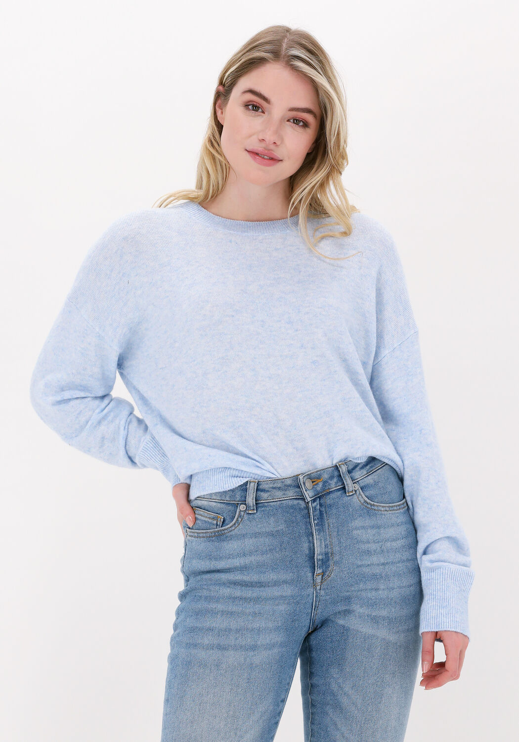 Blauwe 10DAYS Trui CLOUDY WOOL SWEATER Omoda