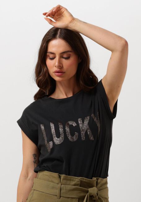 Zwarte BY-BAR T-shirt THELMA LUCKY TOP - large