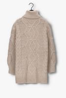 Beige OBJECT Coltrui KAMMA CABLE ROLLNECK TUNIC