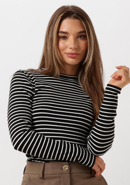 Zwarte NOTRE-V Longsleeves NV-EELKE ROUND NECK - large