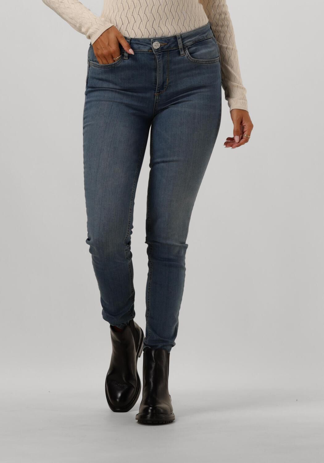 Liu Jo Blauwe Skinny Jeans Hoge Taille Blue Dames