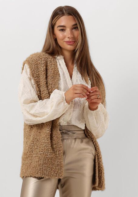 Camel NUKUS Gilet GILLY GILET LUREX - large