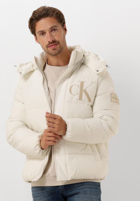 Witte CALVIN KLEIN Gewatteerde jas ESSENTIALS NON DOWN JACKET - large