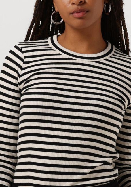 Zwarte INWEAR Longsleeves DAGNAIW STRIPED TSHIRT LS - large