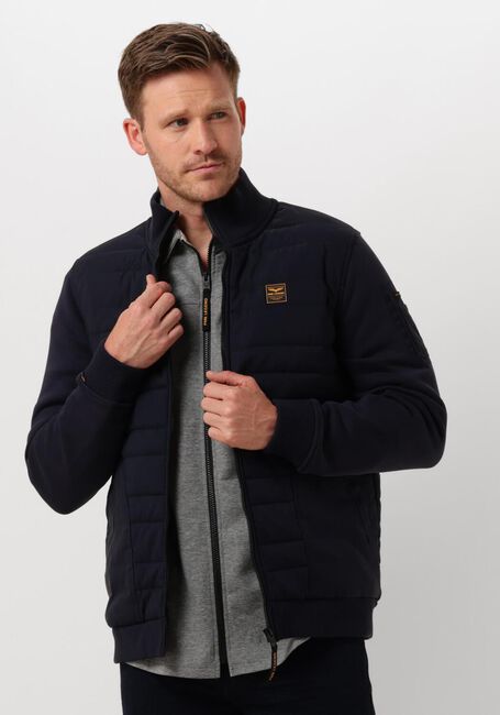 Blauwe PME LEGEND Jassen ZIP JACKET HYBRID SWEAT - large