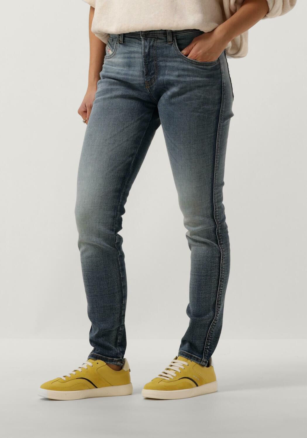 Diesel Skinny Jeans 2015 Babhila Blue Dames