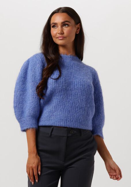 Blauwe CO'COUTURE Trui CORALIE BOW RIB KNIT - large