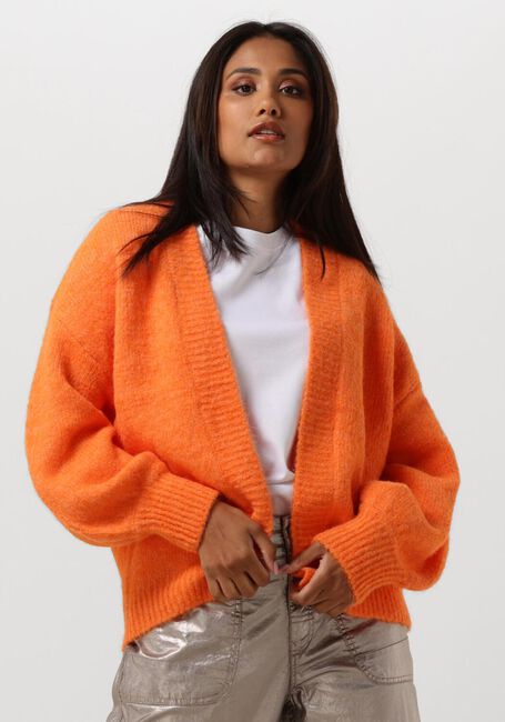 Oranje SUMMUM Vest PUFF SLEEVE CARDIGAN COZY MELANGE KNIT - large