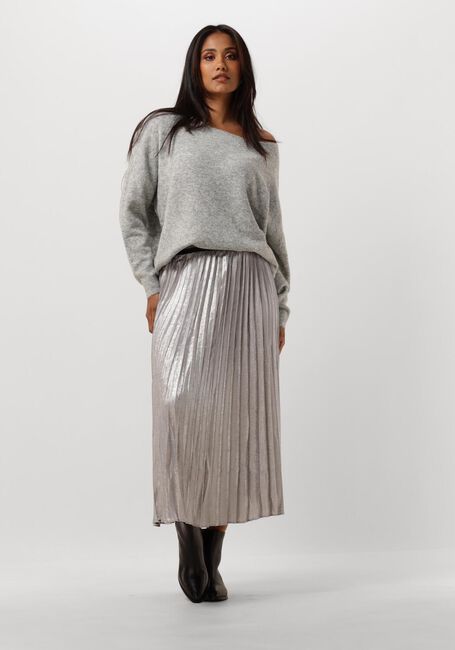 Witte SUMMUM Minirok PLEATED SKIRT LAMEE METALLIC - large