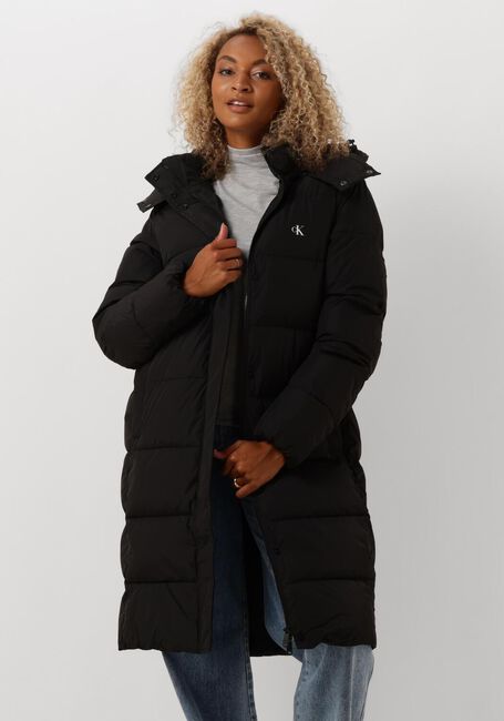 Zwarte CALVIN KLEIN Gewatteerde jas MONOLOGO NON DOWN LONG PUFFER - large