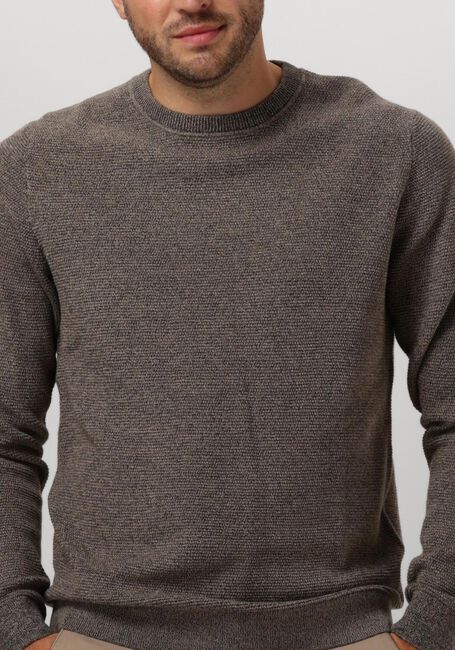 Antraciet SELECTED HOMME Trui SLHROSS LS KNIT STRUCTURE CREW NECK - large