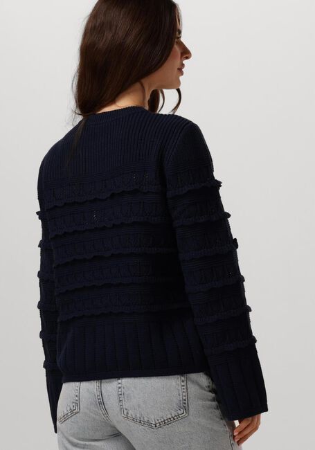 Donkerblauwe Y.A.S. Trui YASTIMU LS KNIT PULLOVER - large