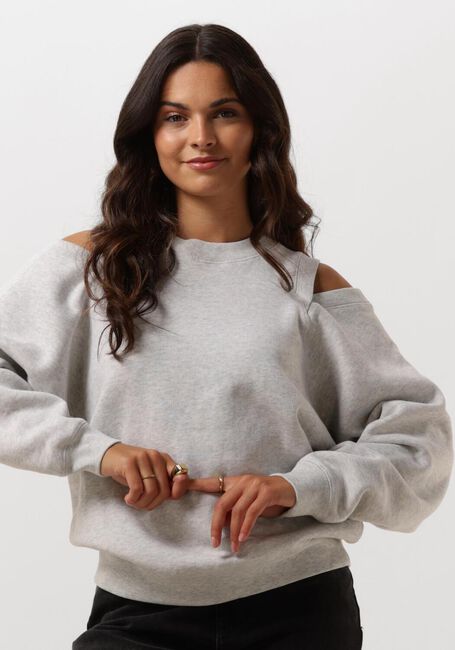 Grijze CATWALK JUNKIE Sweater RELAXED OPEN SHOULDER SWEATER - large