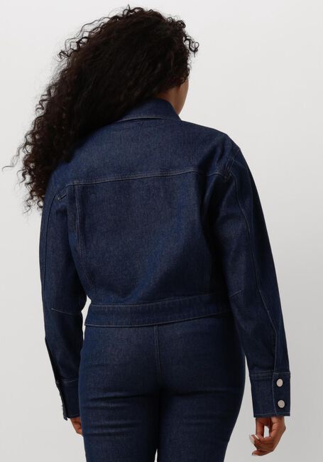 Blauwe VANILIA Spijkerjas RINSED DENIM JACKET - large