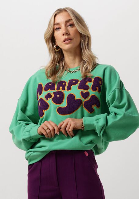 Groene HARPER & YVE Sweater LOGO-SW - large