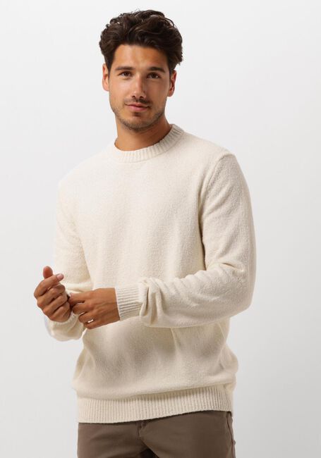 Beige SELECTED HOMME Trui SLHLOOP LS KNIT CREW NECK - large