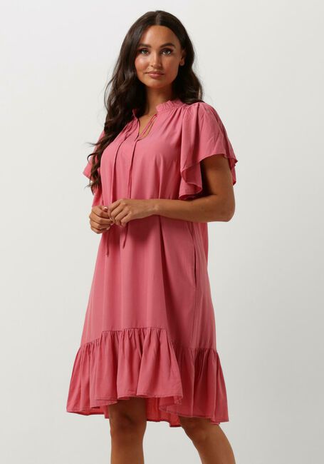 Roze CO'COUTURE Mini jurk TORA FRILL DRESS - large