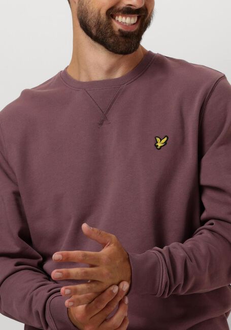 Paarse LYLE & SCOTT Trui CREW NECK - large