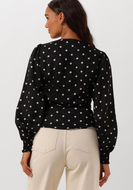 Zwarte NEO NOIR Blouse MERRY RETRO DOT BLOUSE - large