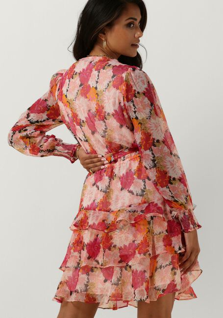 Roze NEO NOIR Mini jurk DENNIE MAXI FLOWER DRESS - large