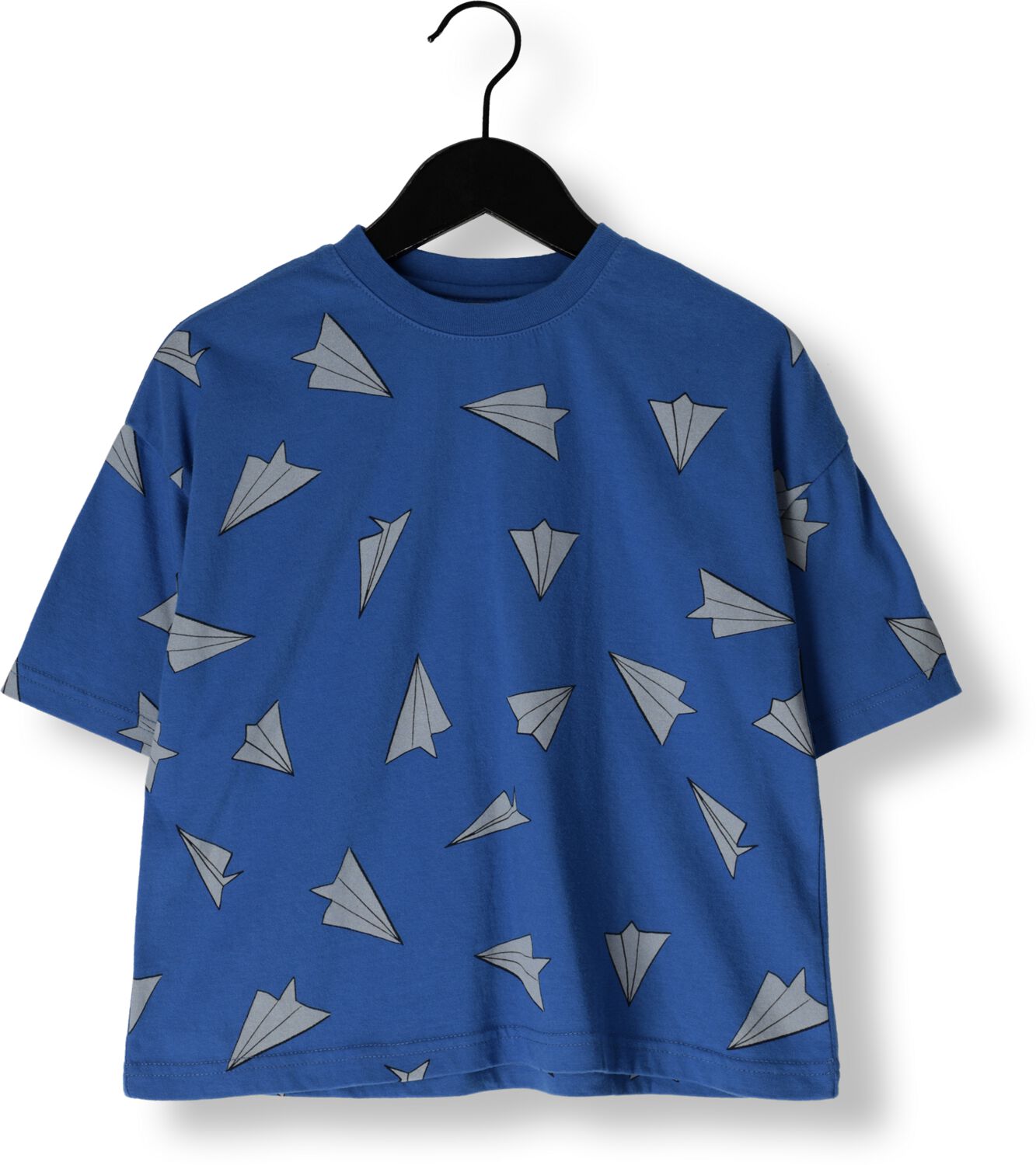 Jelly Mallow Jongens Polo's & T-shirts Paper Airplane T-shirt Blauw-3Y
