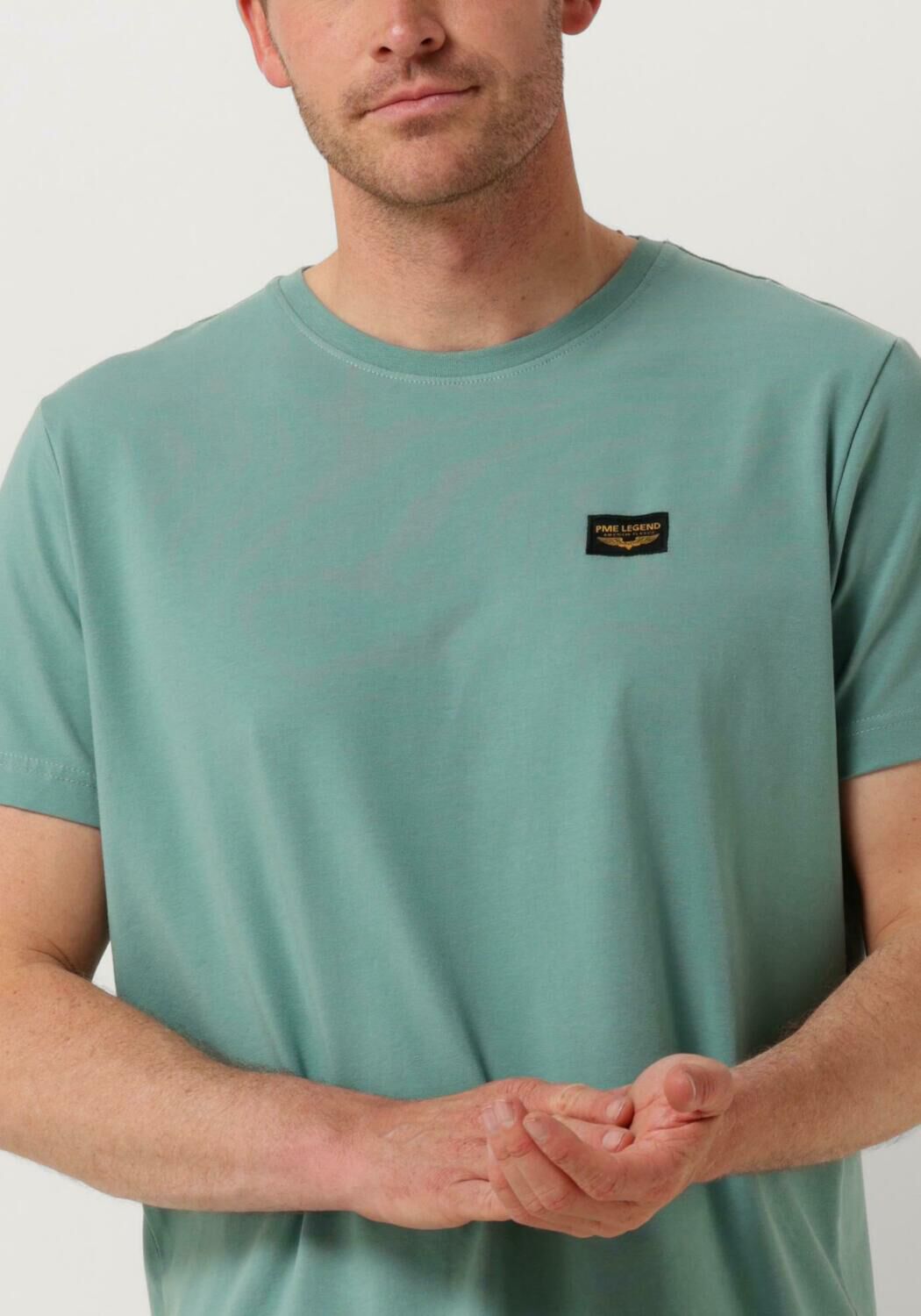 PME LEGEND Heren Polo's & T-shirts Short Sleeve R-neck Guyver Tee Blauw