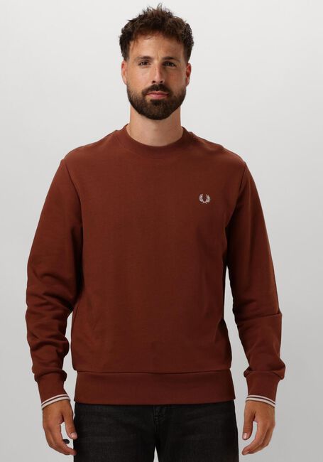 Roest FRED PERRY Trui CREW NECK SWEATSHIRT - large