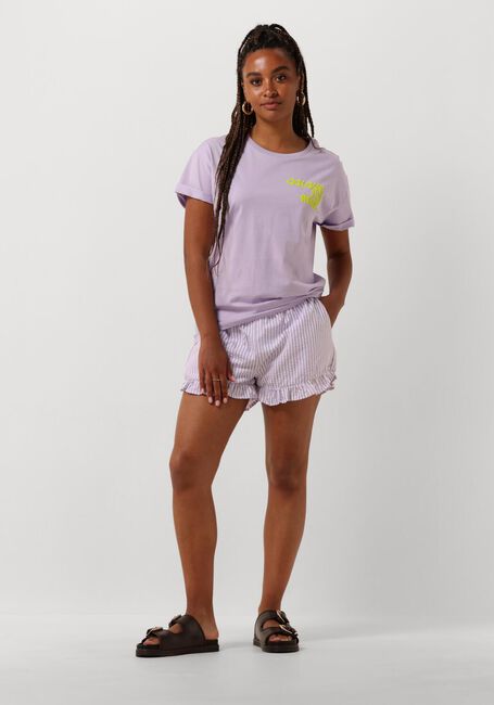 Lila COLOURFUL REBEL T-shirt LOGO WAVE BOXY TEE - large