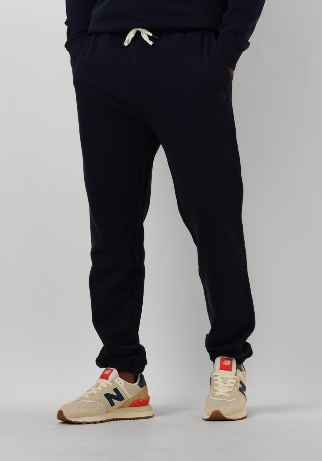 Scotch & Soda Logo Sweatpant voor Stijlvol Comfort Blue Heren