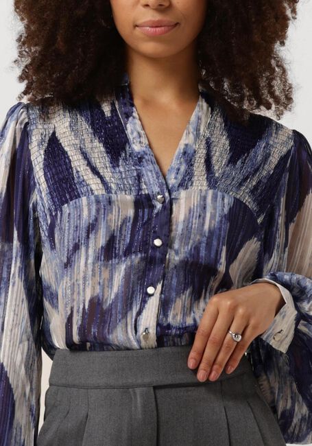 Blauwe NUKUS Blouse PRESTONIA BLOUSE - large