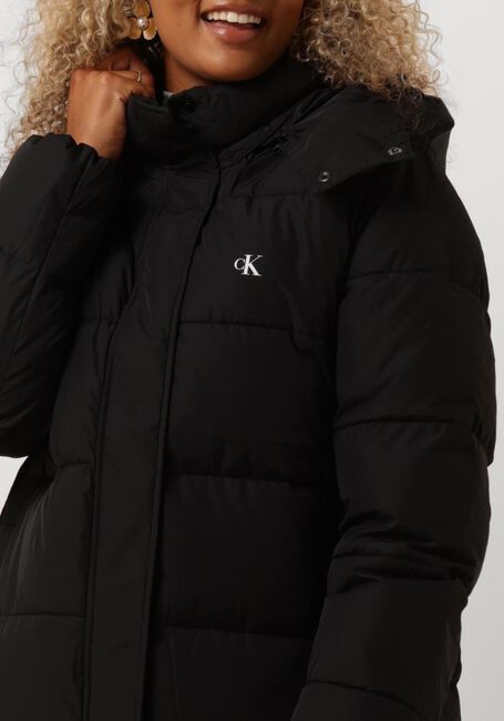 Zwarte CALVIN KLEIN Gewatteerde jas MONOLOGO NON DOWN LONG PUFFER - large