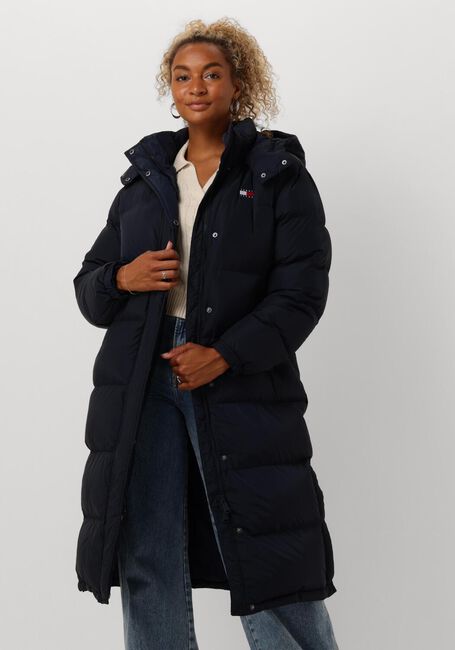 Blauwe TOMMY JEANS Gewatteerde jas TJW ALASKA LONG PUFFER - large