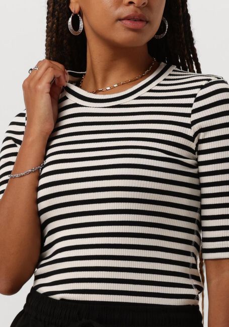 Zwarte INWEAR Top DAGNAIW STRIPED T-SHIRT - large