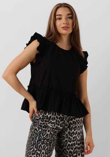 Zwarte CO'COUTURE Top ELLIE FRILL TOP - large