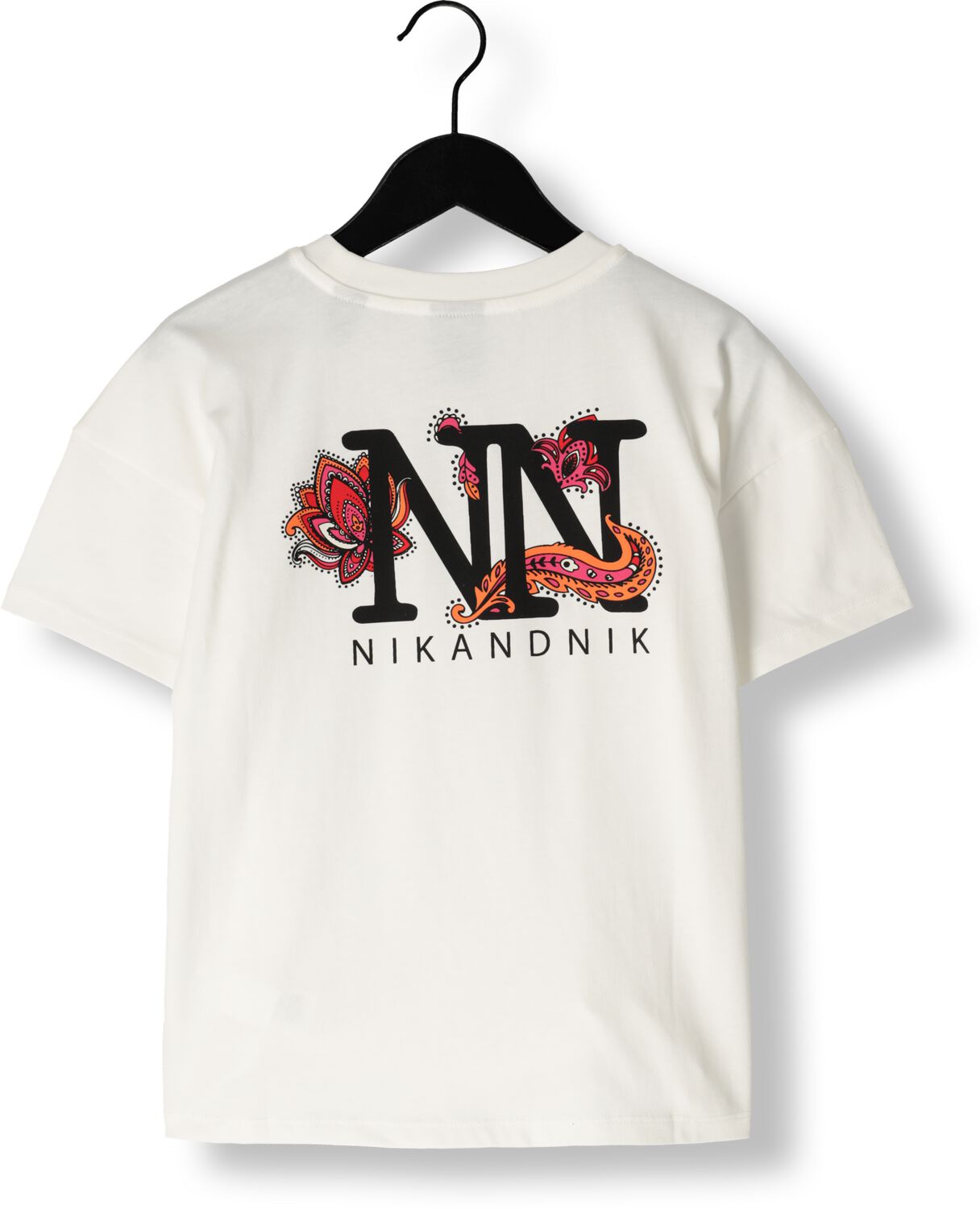 NIK & NIK Meisjes Tops & T-shirts Logo T-shirt Wit
