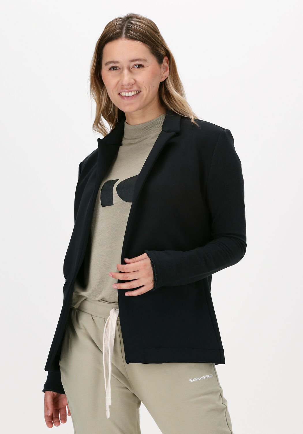 zwarte 10days blazer blazer scuba