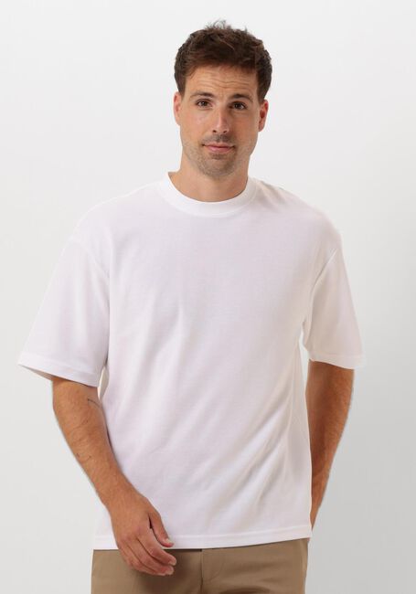 Witte SELECTED HOMME T-shirt SLHLOOSEOSCAR SS O-NECK TEE - large