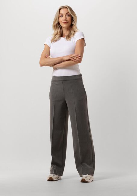 Grijze SELECTED FEMME Pantalon SLFEMMA-TARA MW WIDE PANT - large